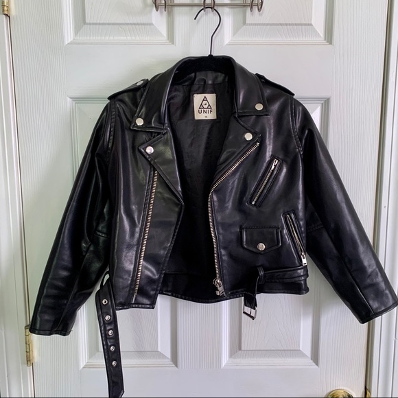 Coats | Unif Vegan Leather Moto Jacket 